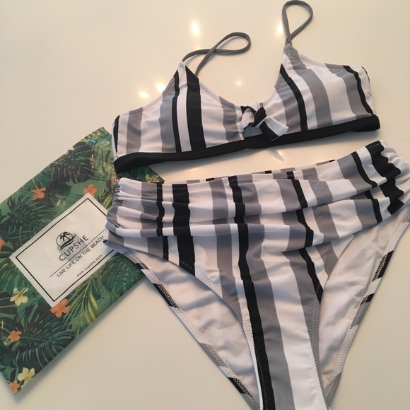 quiet summer tricolor bikini